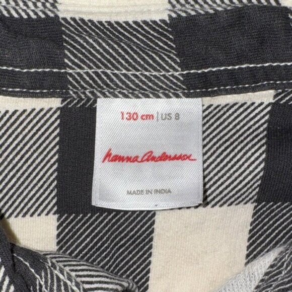 Hanna Andersson Black and White Plaid Shirt - Picture 2 of 4